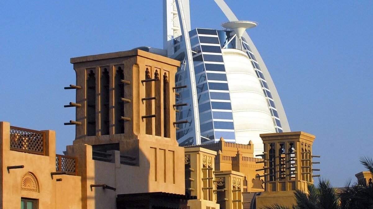 souk Medina Jumeirah behind Burj Al Arab